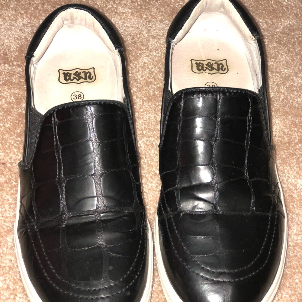 Ash impuls leather slip on sneakers size8